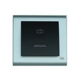 Makel Cellia Işıklı Vavien Siyah Mat Krom Çerçeve Kapak