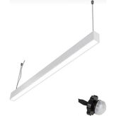 Maki Aydınlatma 120 cm 360° Hareket Sensörlü Linear Sarkıt Armatür Aydınlatma 50W - ANTRASİT KASA - 4000K - Doğal Işık