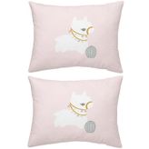 Makiteks Lama Pembe 2 Adet 50x70 cm %100 Pamuk Yastık Kılıfı