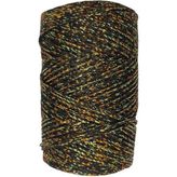 Makrome Ipi 3mm Polyester Siyah Altın Simli