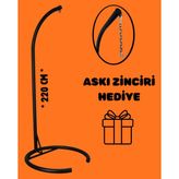 Makrome Salıncak Ayağı 220 cm - Siyah