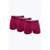 Malabadi Erkek Bordo 3 Lü Pamuk Elastan Boxer 3M075