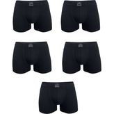 Malabadi Erkek Siyah 5 Li Pamuk Elastan Boxer 5M074