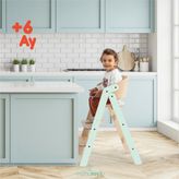 Mamatoyz Foldable Mychair Only Chair - Doğal Ahşap - Portatif Mama Sandalyesi Sadece Sandalyesi - Mint Rengi - Mint Yeşili
