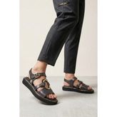 Mammamia D26YS-5290 Kadın Deri Sandalet - Çelik