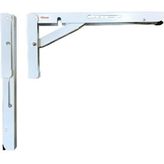 Mandallı Katlanır Masa Ayağı 1 Çift Beyaz 40cm