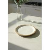 Mango Agacı Pasta Tabağı & Sunum Tabağı 20 Cm Krem