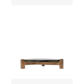 Mango Ağacı Standlı Cam Yuvarlak Servis Tabağı(30x6 Cm)