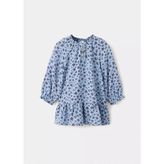 MANGO Baby Çiçek desenli elbise - Mavi