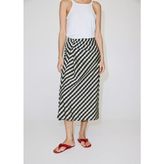 Mango Drape Detaylı Pötikareli Etek - Lacivert - 32