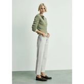 Mango Düz Kesim Crop Jean - 38 - Açik Mavi