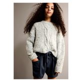 MANGO Kids Kemerli Çizgili Şort