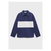 MANGO Kids Polo yaka desenli sweatshirt