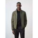 MANGO Man Water-repellent çift taraflı kapitone ceket - S - Haki