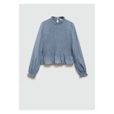 MANGO Mavi Kız Çocuk Bluz 77044043