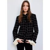 Mango Tüvit püsküllü blazer ceket - 2XS - Siyah