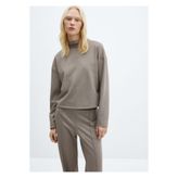 MANGO Woman Boğazlı degaje yaka sweatshirt