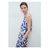 MANGO Woman Çiçekli Cropped Bluz