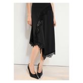 MANGO Woman Dantelli asimetrik elbise