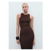 MANGO Woman Halter yaka triko elbise