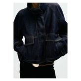 MANGO Woman Huni yaka denim ceket