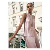MANGO Woman Kırışık efektli saten bluz