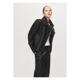 MANGO Woman Kürk detaylı biker ceket