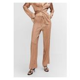 MANGO Woman Pilili saten pantolon