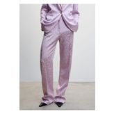 MANGO Woman Puantiyeli Saten Pantolon