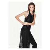 MANGO Woman Püsküllü halter yaka bluz