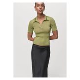 MANGO Woman Simli polo yaka kazak