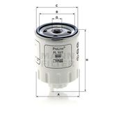 Mann PL50/2 Yakıt Filtresi
