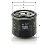 Mann W6011 Yağ Filtresi