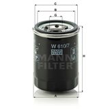 Mann W610/7 Yağ Filtresi