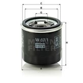 Mann W67/1 Yağ Filtresi