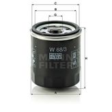 Mann W68/3 Yağ Filtresi