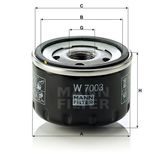 Mann W7003 Yağ Filtresi
