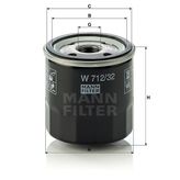 Mann W712/32 Yağ Filtresi