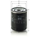 Mann W712/54 Yağ Filtresi