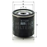 Mann W712/83 Yağ Filtresi