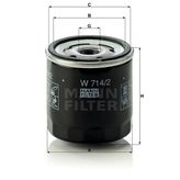 Mann W714/2 Yağ Filtresi