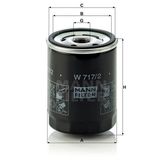 Mann W717/2 Yağ Filtresi