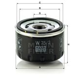 Mann W75/3 Yağ Filtresi