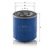 Mann W8017 Yağ Filtresi