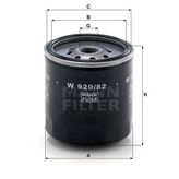 Mann W920/82 Yağ Filtresi