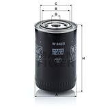 Mann W940/3 Yağ Filtresi