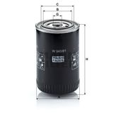 Mann W940/81 Yağ Filtresi