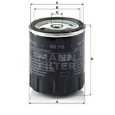 Mann WK716 Yakıt Filtresi