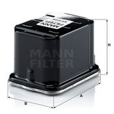 Mann WK8106 Yakıt Filtresi