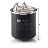 Mann WK820/1 Yakıt Filtresi